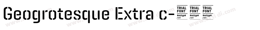 Geogrotesque Extra c字体转换